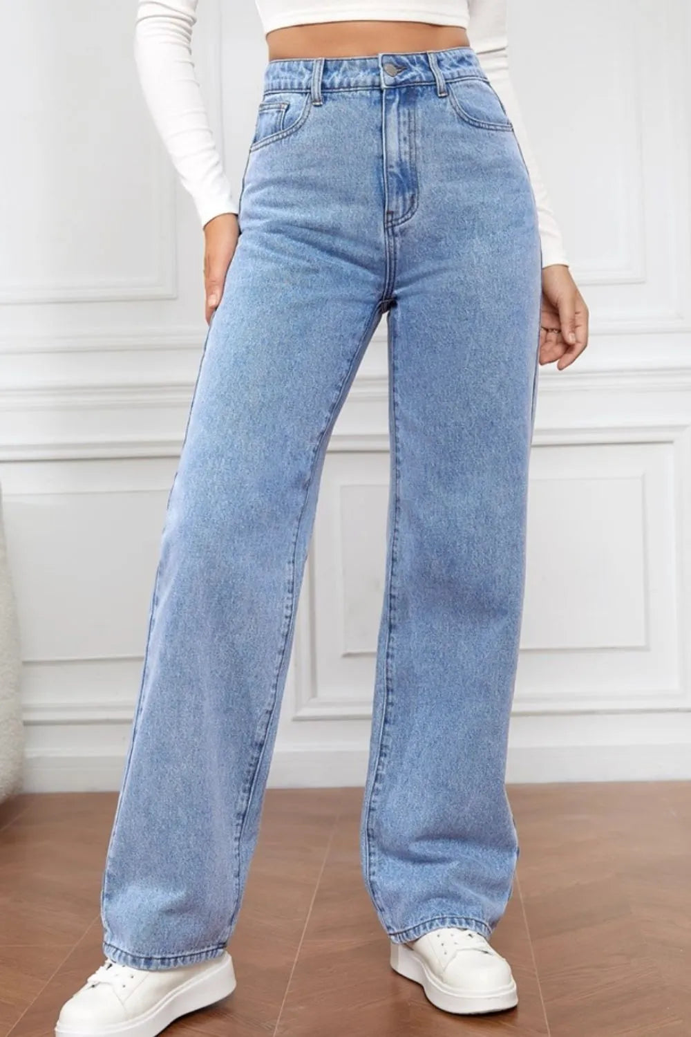 High Waist Straight Jeans by X@Y@K