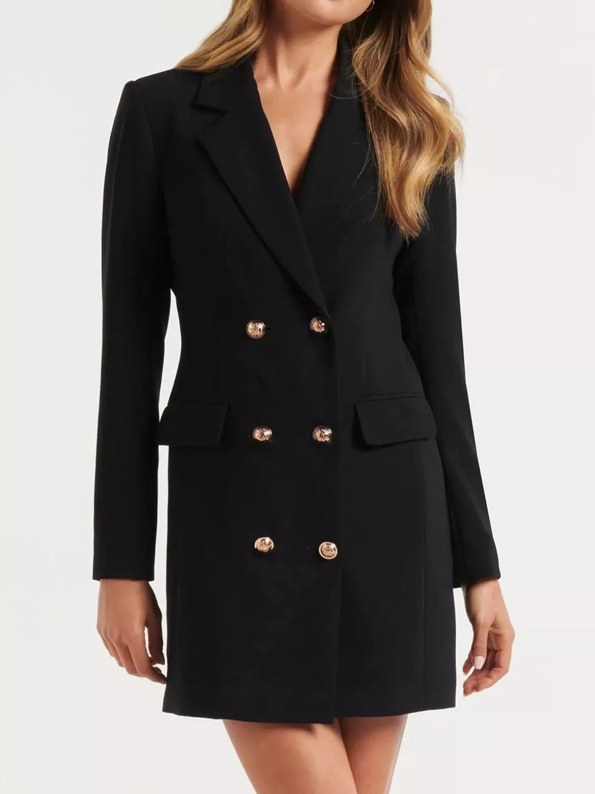 Double-Breasted Blazer Dress