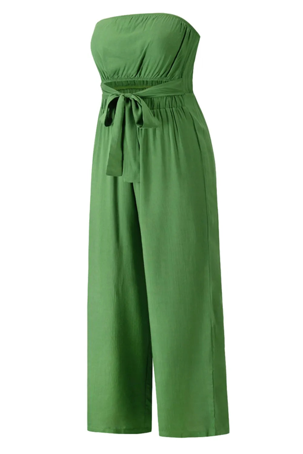 Cutout Tube Wide Leg Jumpsuit