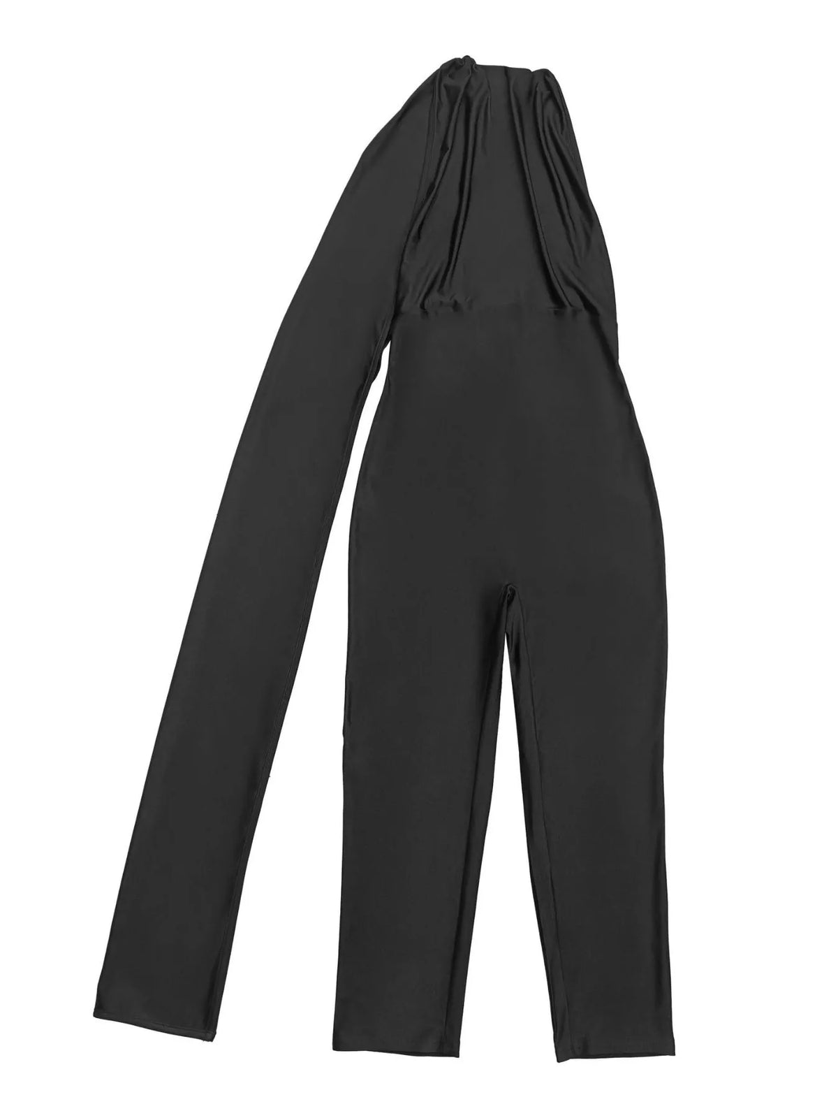 Halter Neck Crisscross Bodycon Jumpsuit