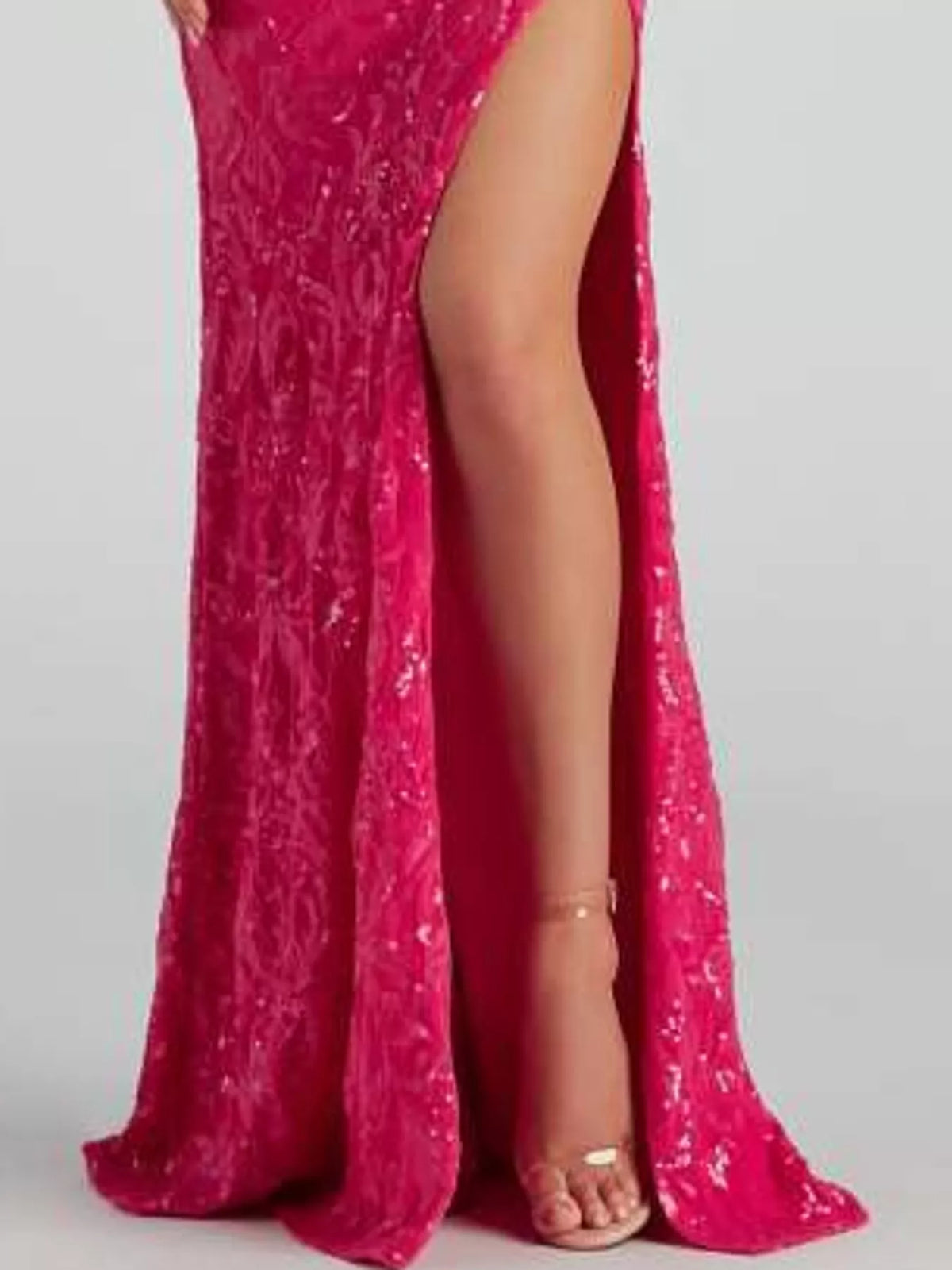 Sequin Bodycon Backless Evening Dress