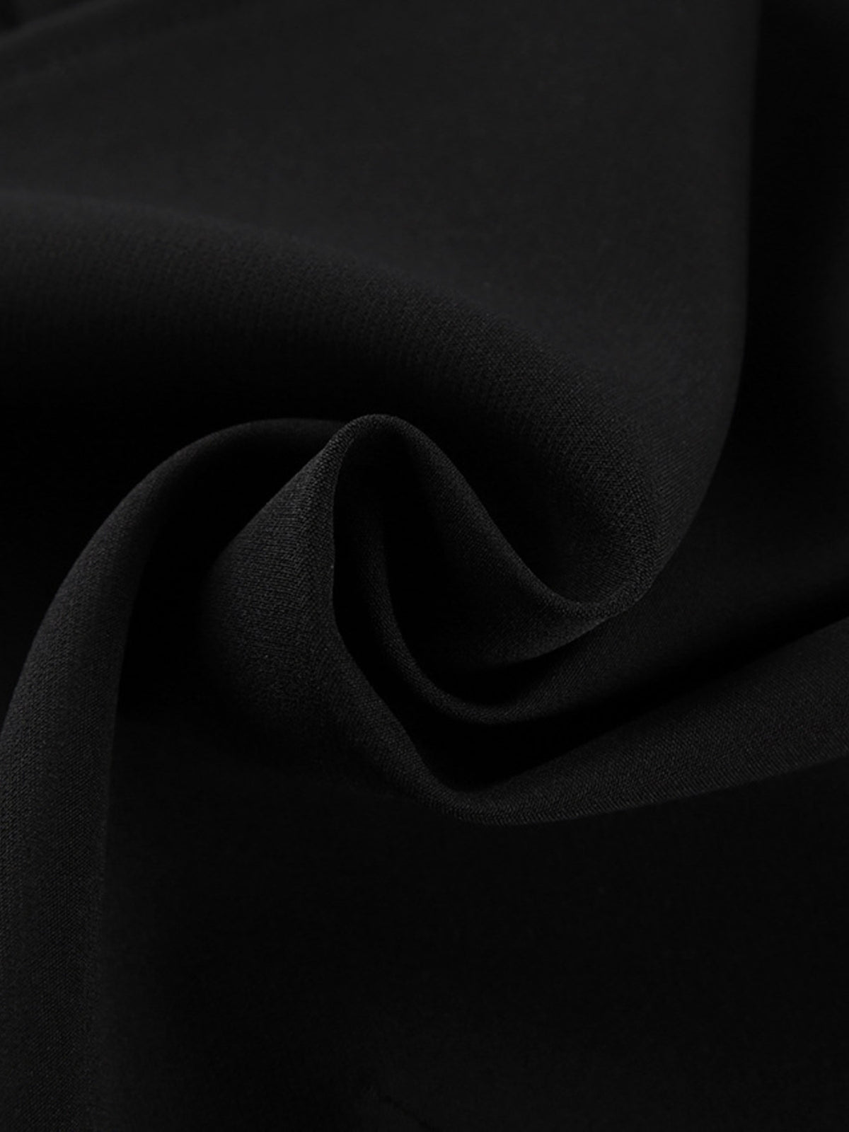Asymmetrical Pleated Tube Mini Dress in Black