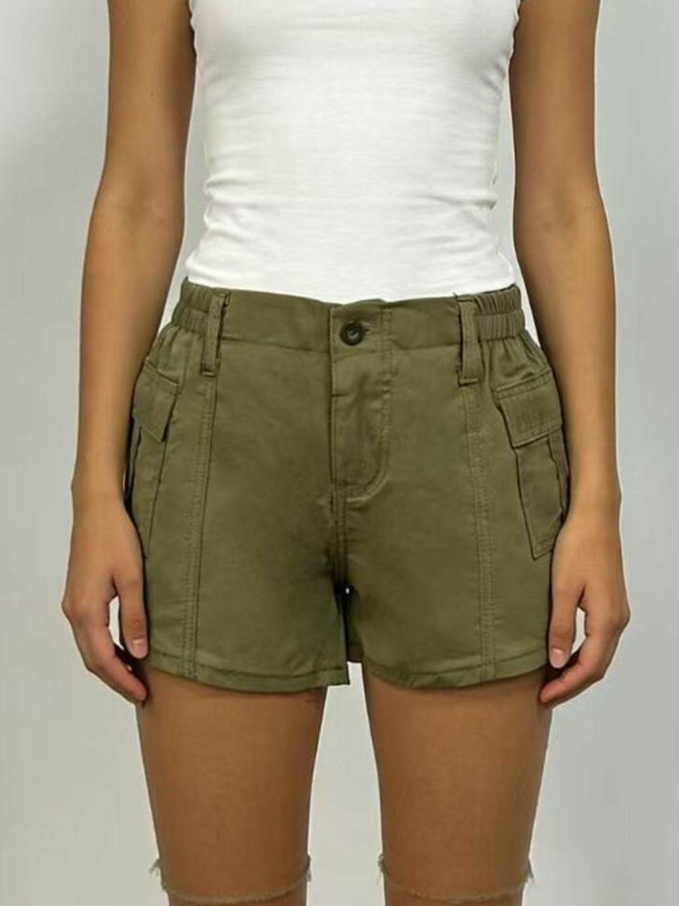 Casual Pocketed Shorts by Dreamy Drapes