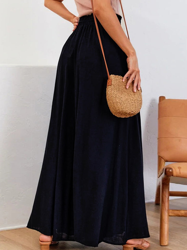 Wide Leg Drawstring Pants