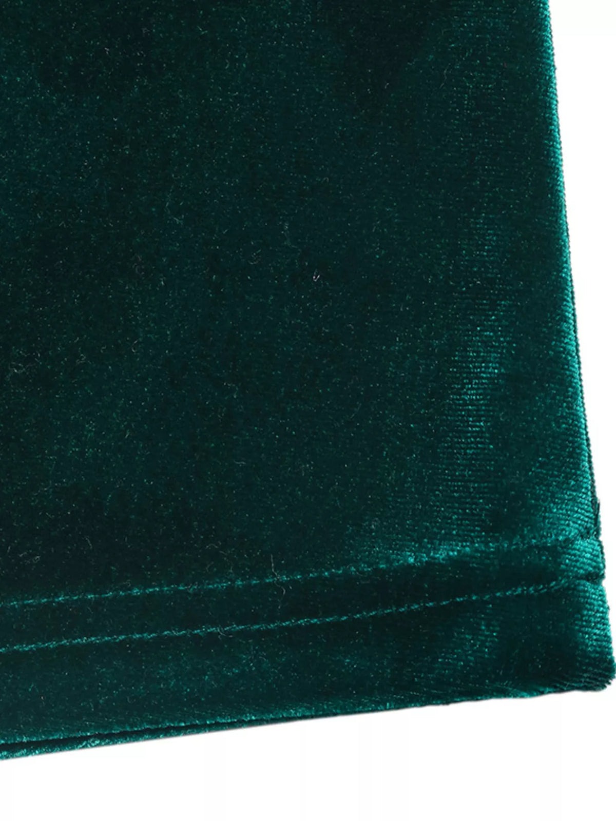 Velvet V-Neck Maxi Dress in Green