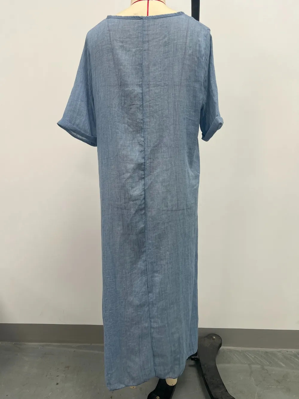 Plus Size V-Neck Midi Dress