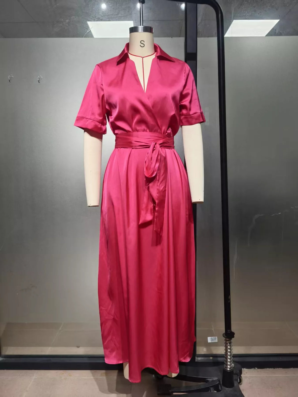 Collared Maxi Shirt Dress