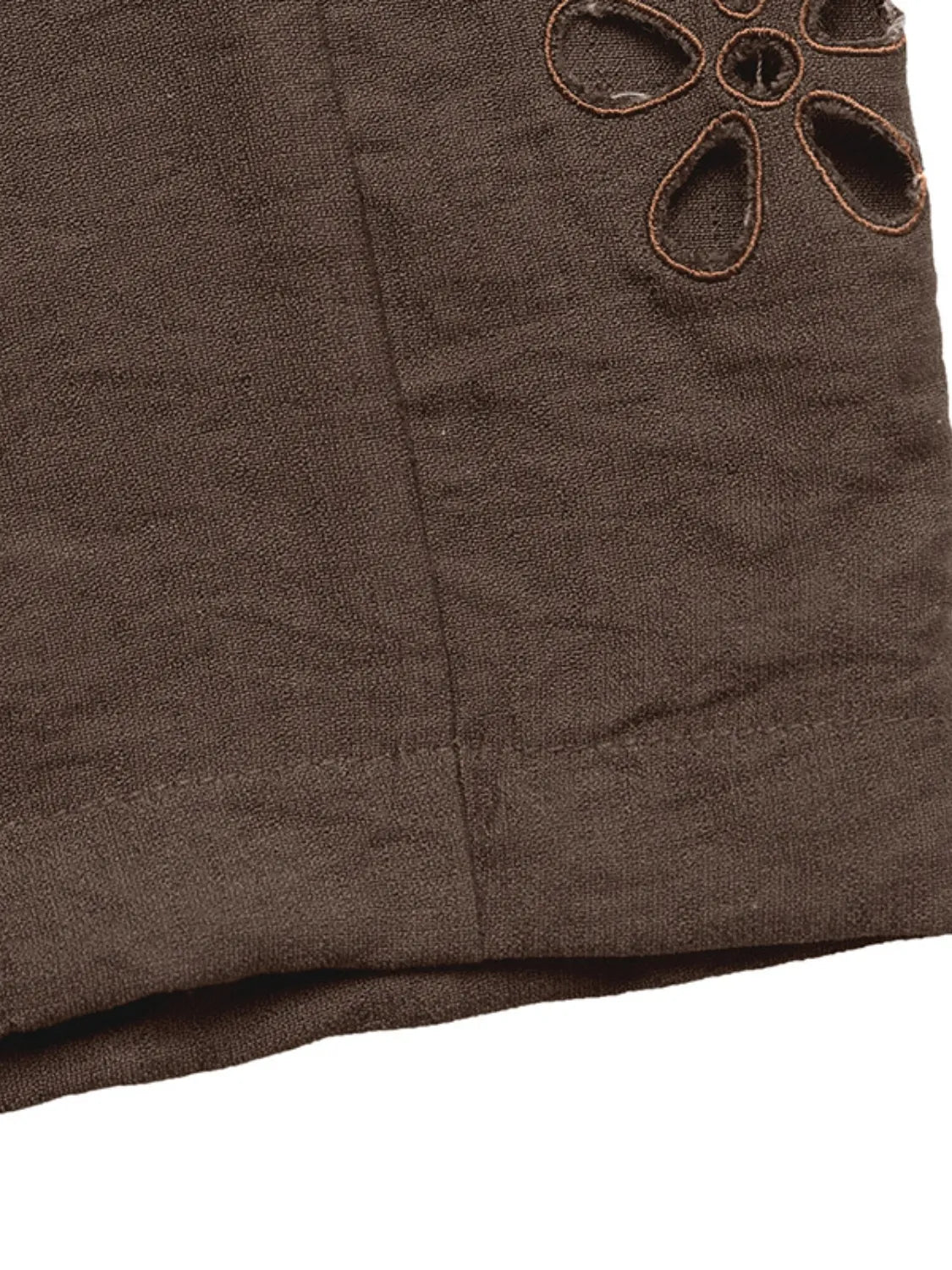 Wide Leg Pants in Dark Brown