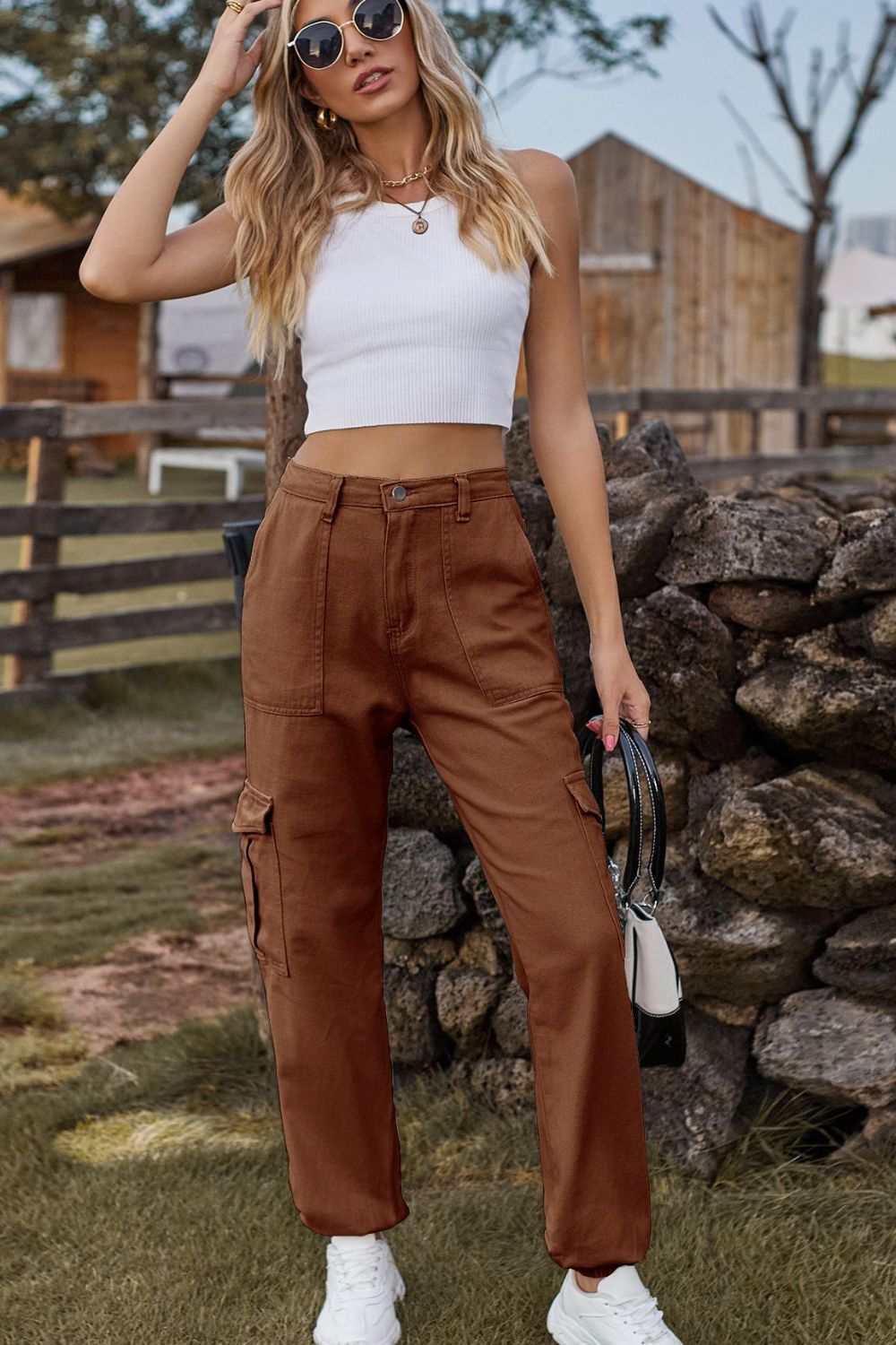 Long Denim Jeans with Pockets by Manny