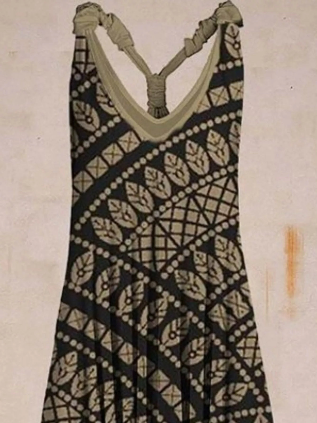 Plus Size Printed V-Neck Sleeveless Romper