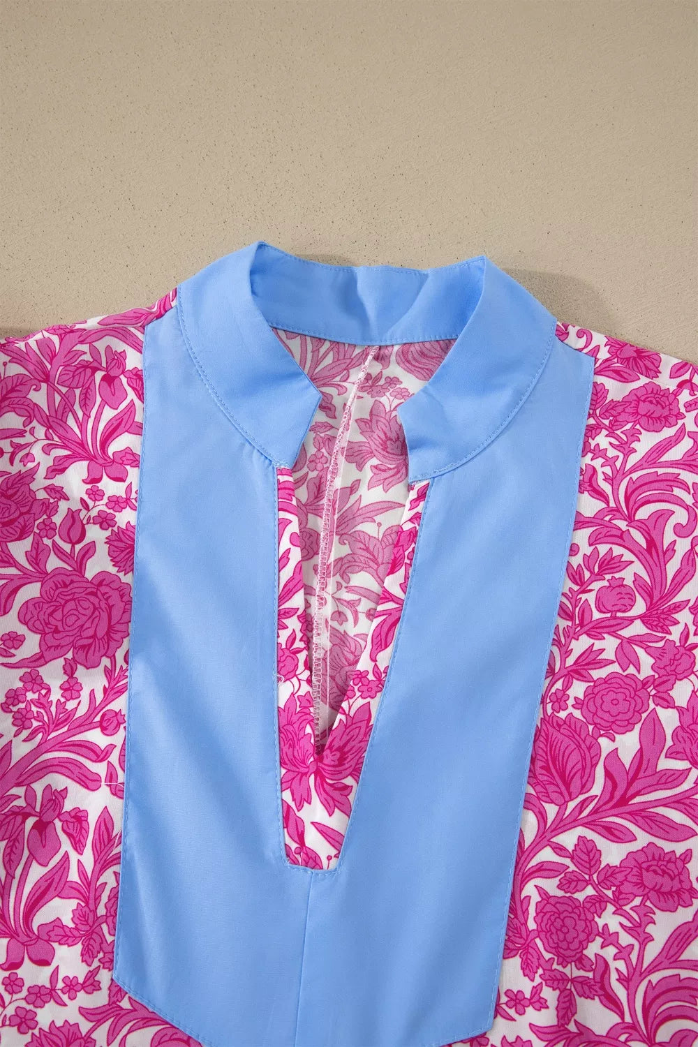 Floral Print Ruffle Cap Sleeve Dress in Pink