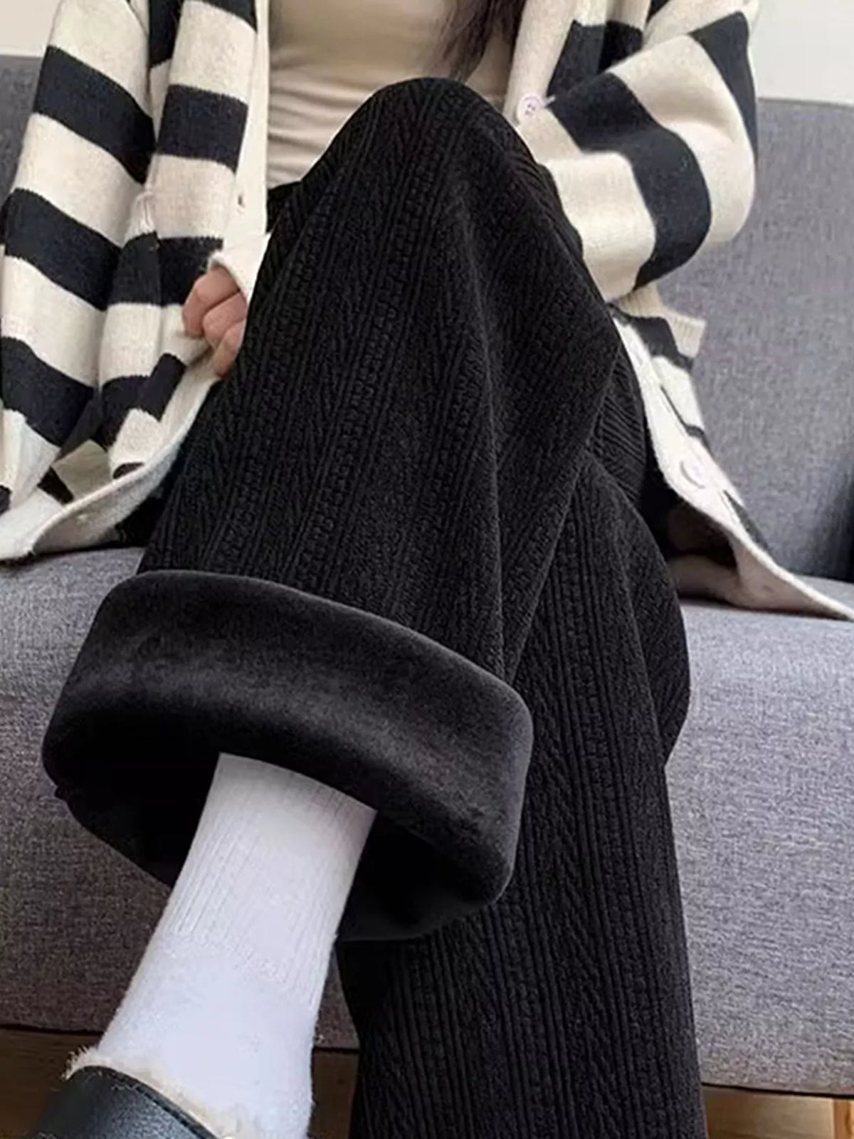 Corduroy Wide Leg Pants