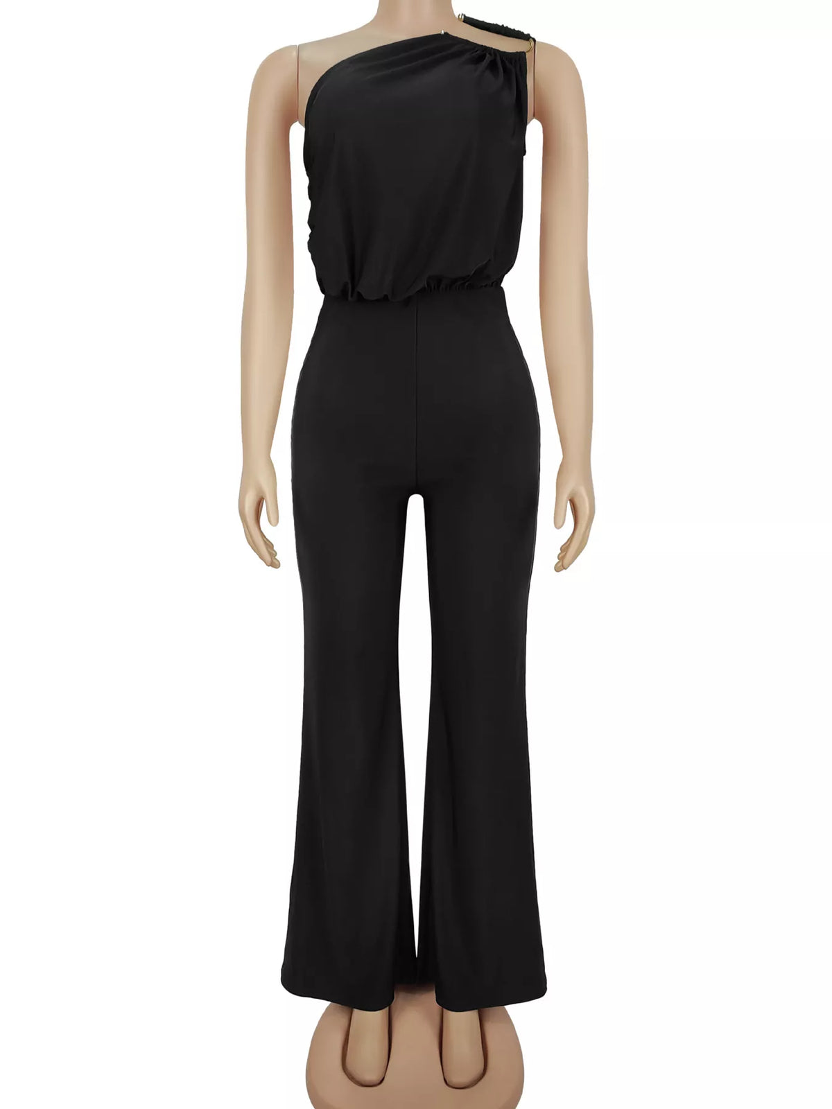 One-Shoulder Wide-Leg Jumpsuit