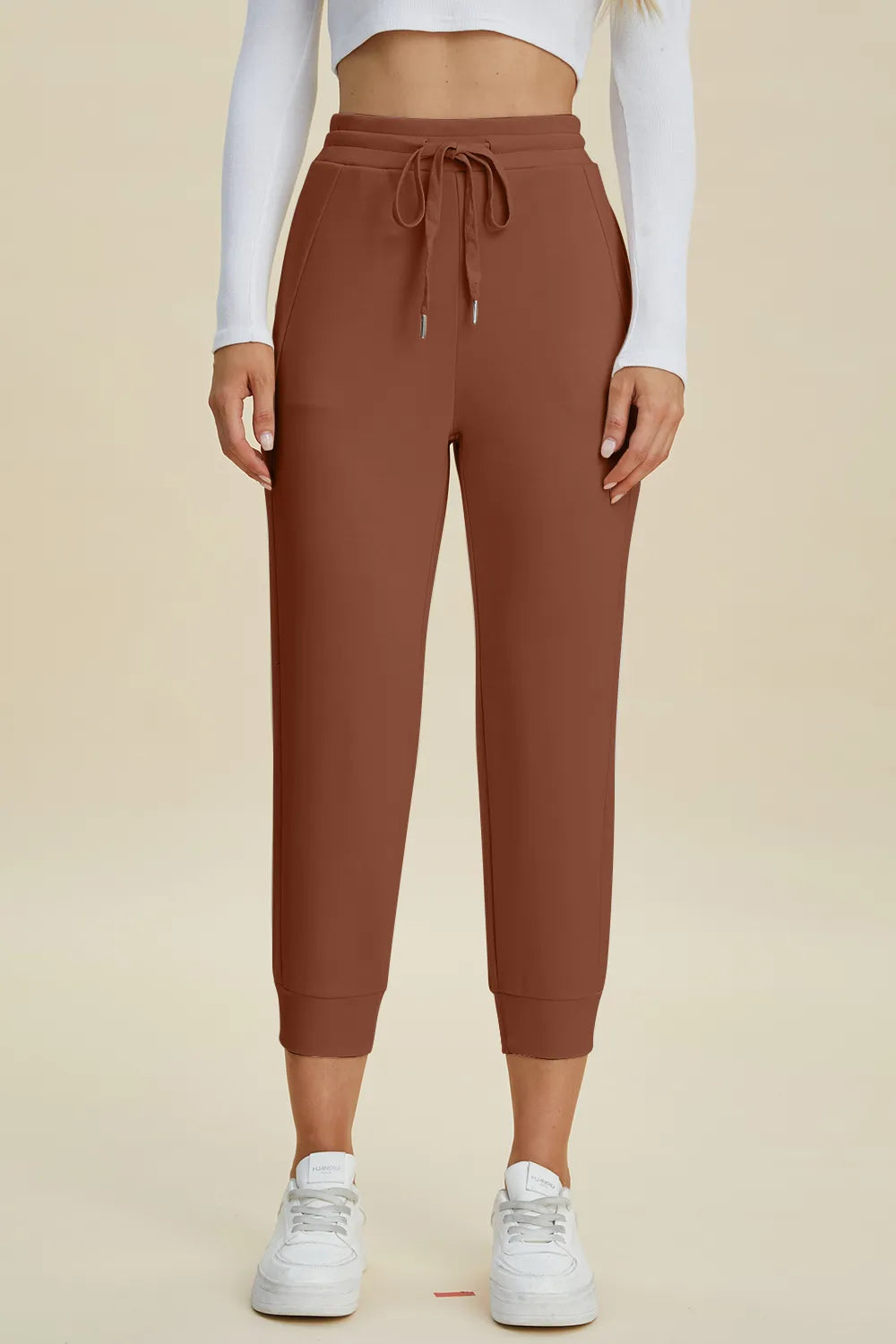 Basic Bae Air Scuba High Waist Cropped Pants