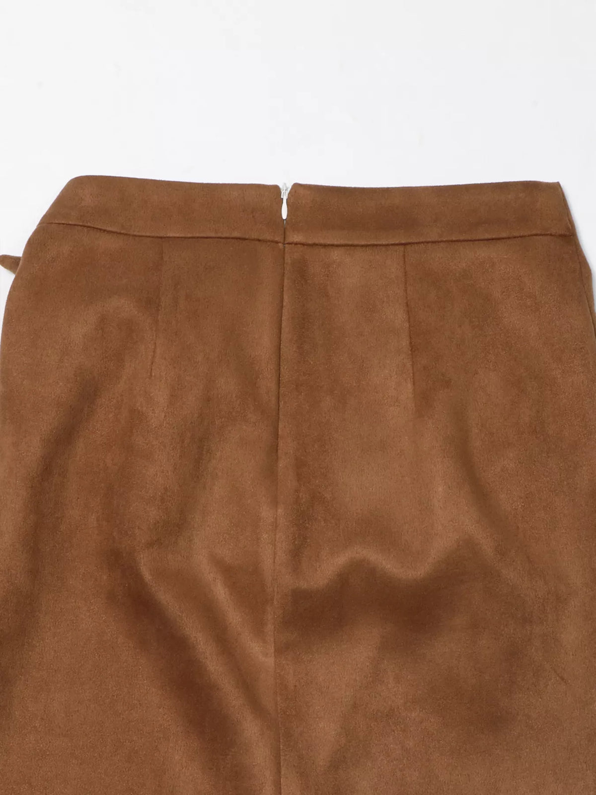 Wrap Midi Skirt in Brown