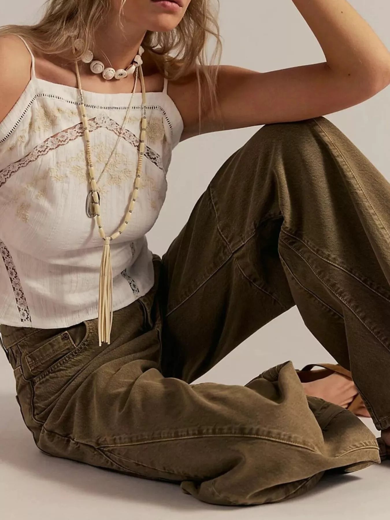 Washed Wide Leg Jeans with Pockets by Dreamy Drapes