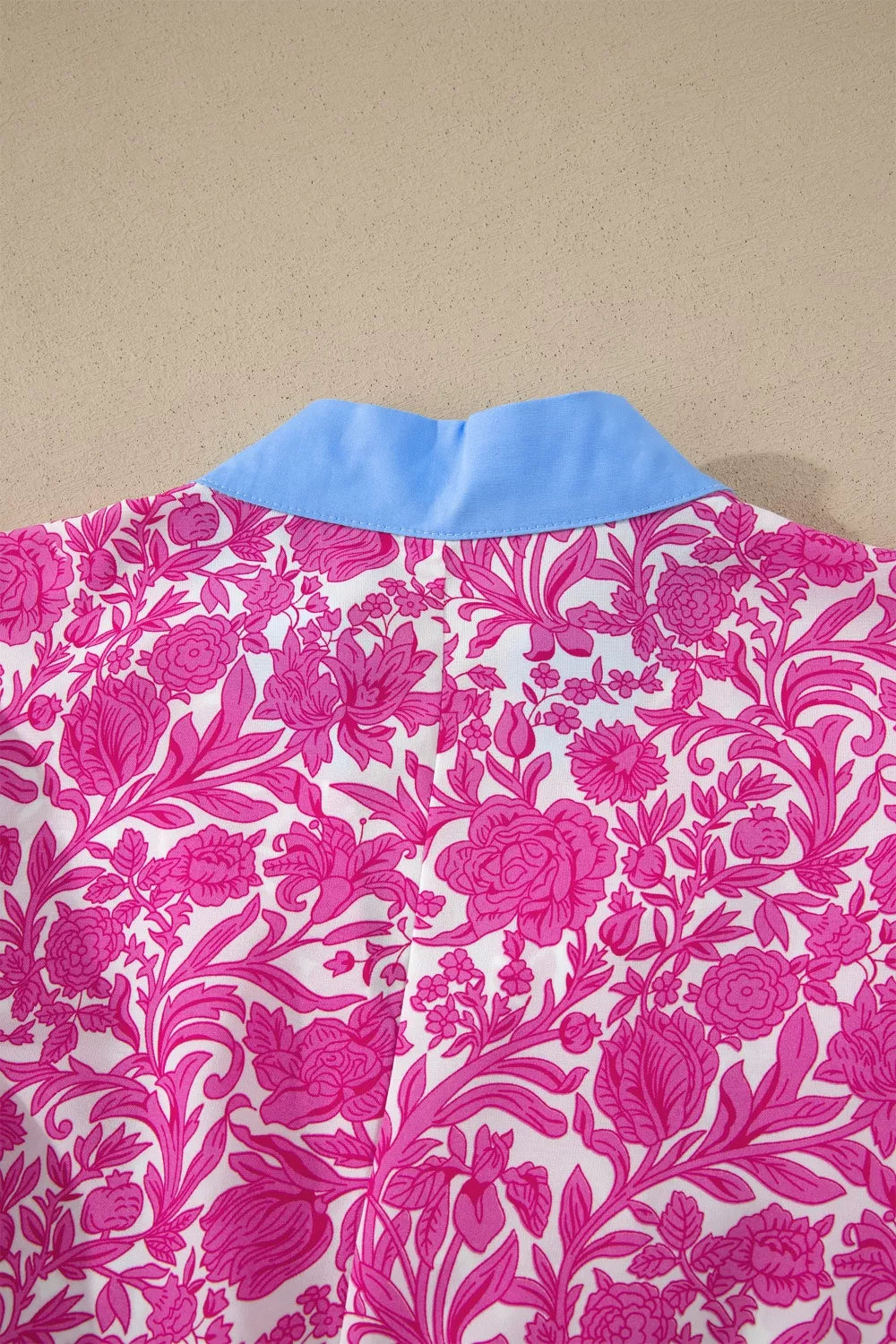 Floral Print Ruffle Cap Sleeve Dress in Pink
