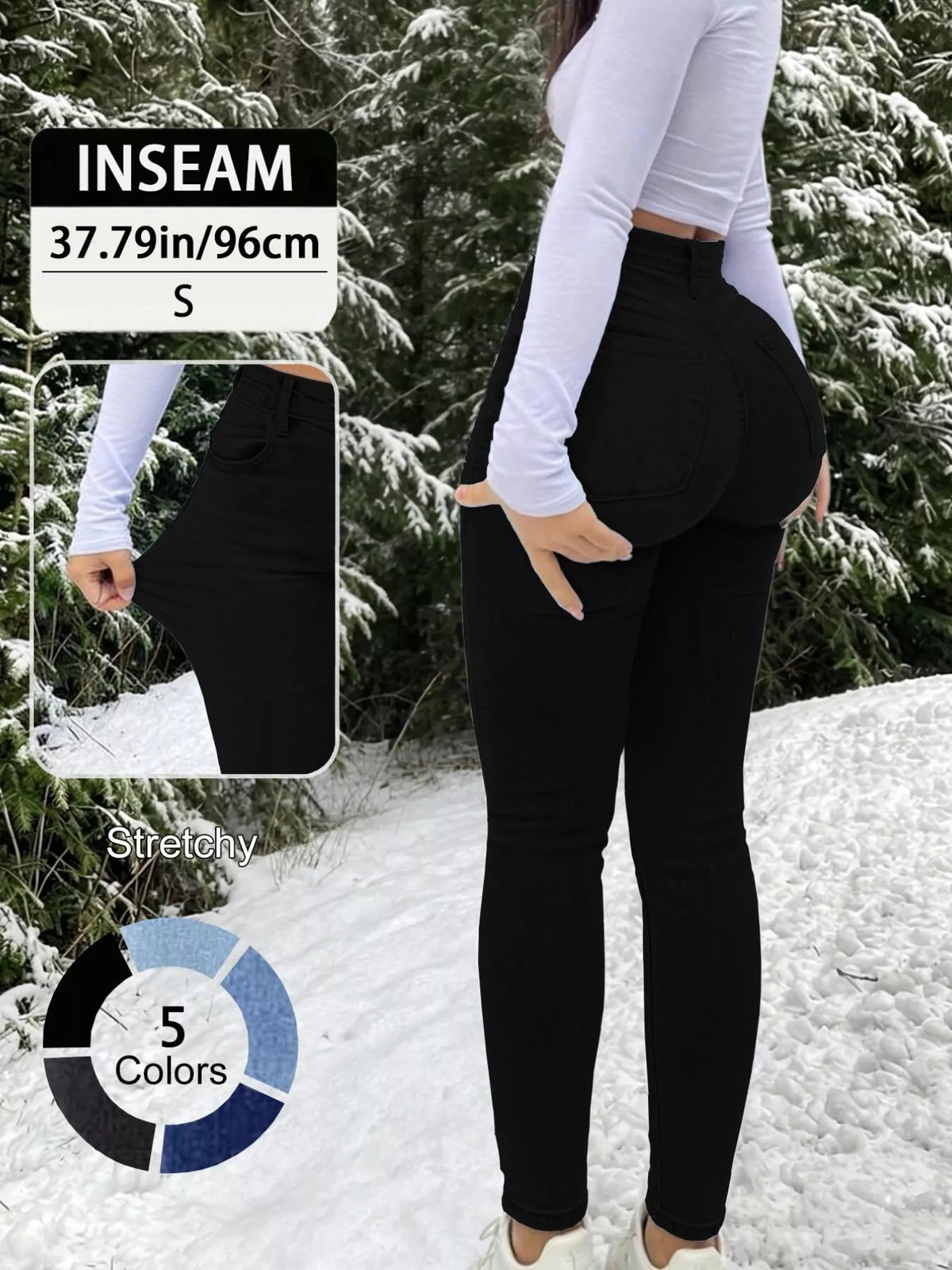 High-Waisted Skinny Jeans