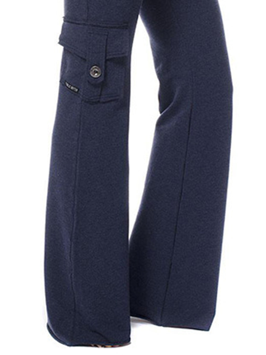 Mid-Waist Drawstring Pants with Pockets