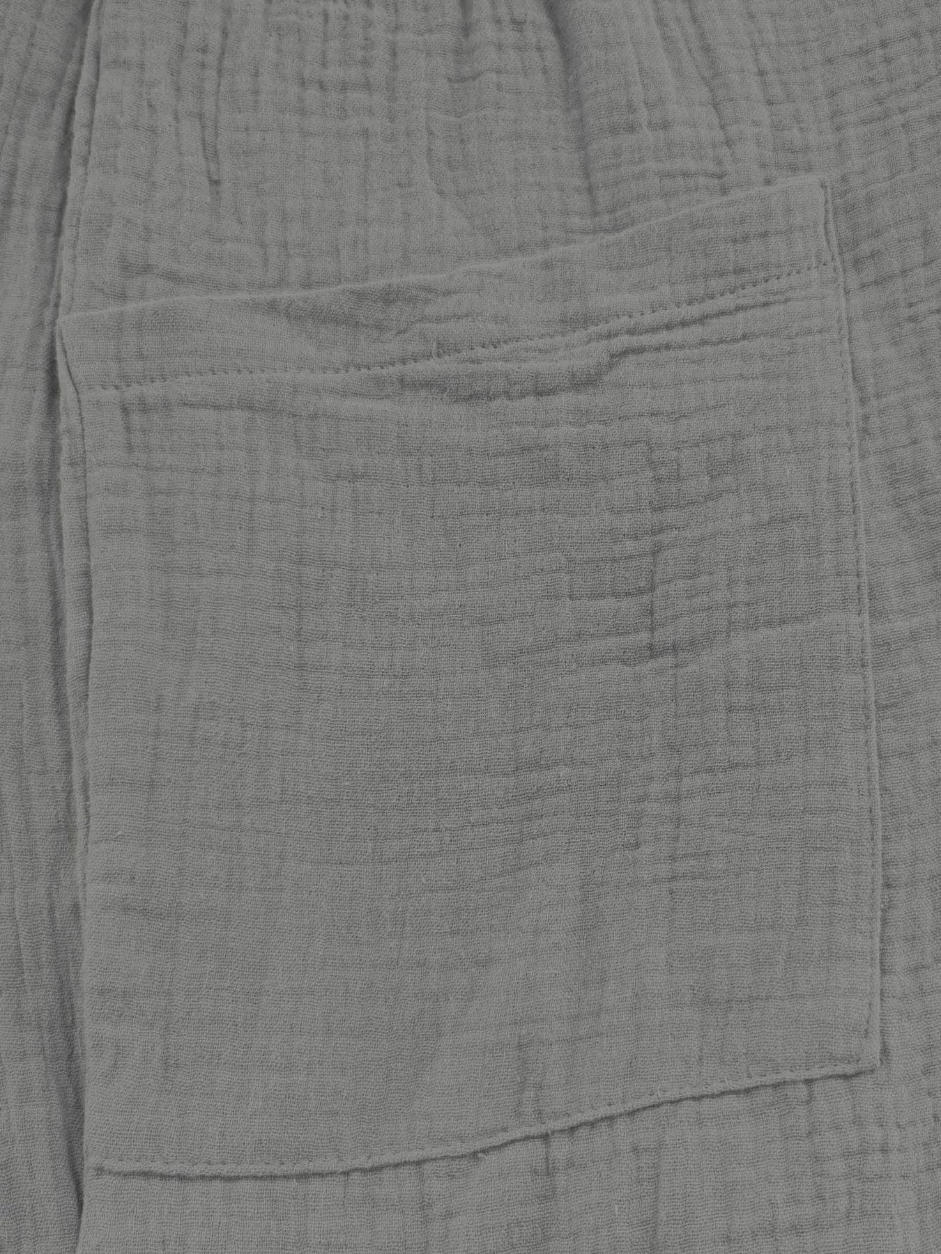 Textured Wide Leg Overalls
