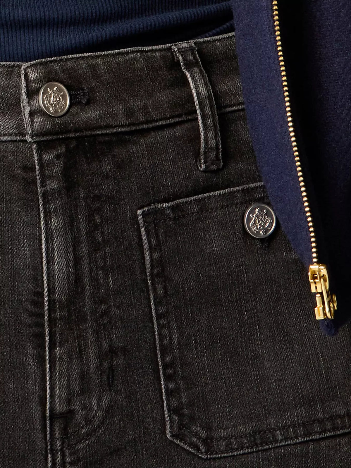 High-Waisted Jeans with Pockets by Dreamy Drapes
