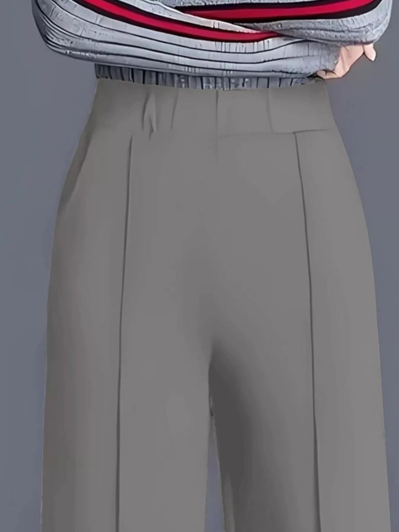 Wide Leg Pants with Seam Detail