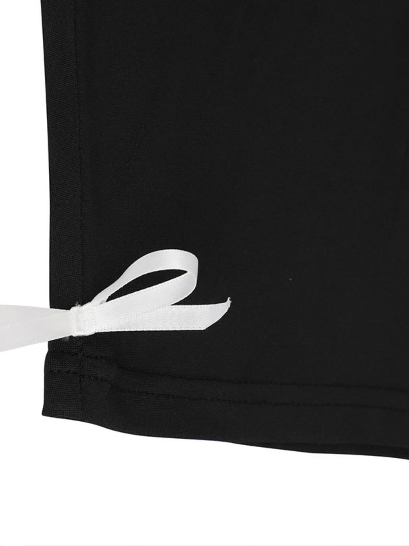 Lace-Trim Tie-Front Capri Jumpsuit in Black
