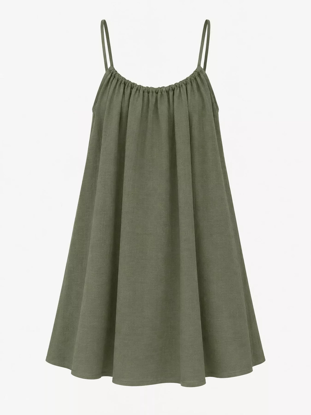 Backless Spaghetti Strap A-Line Mini Dress