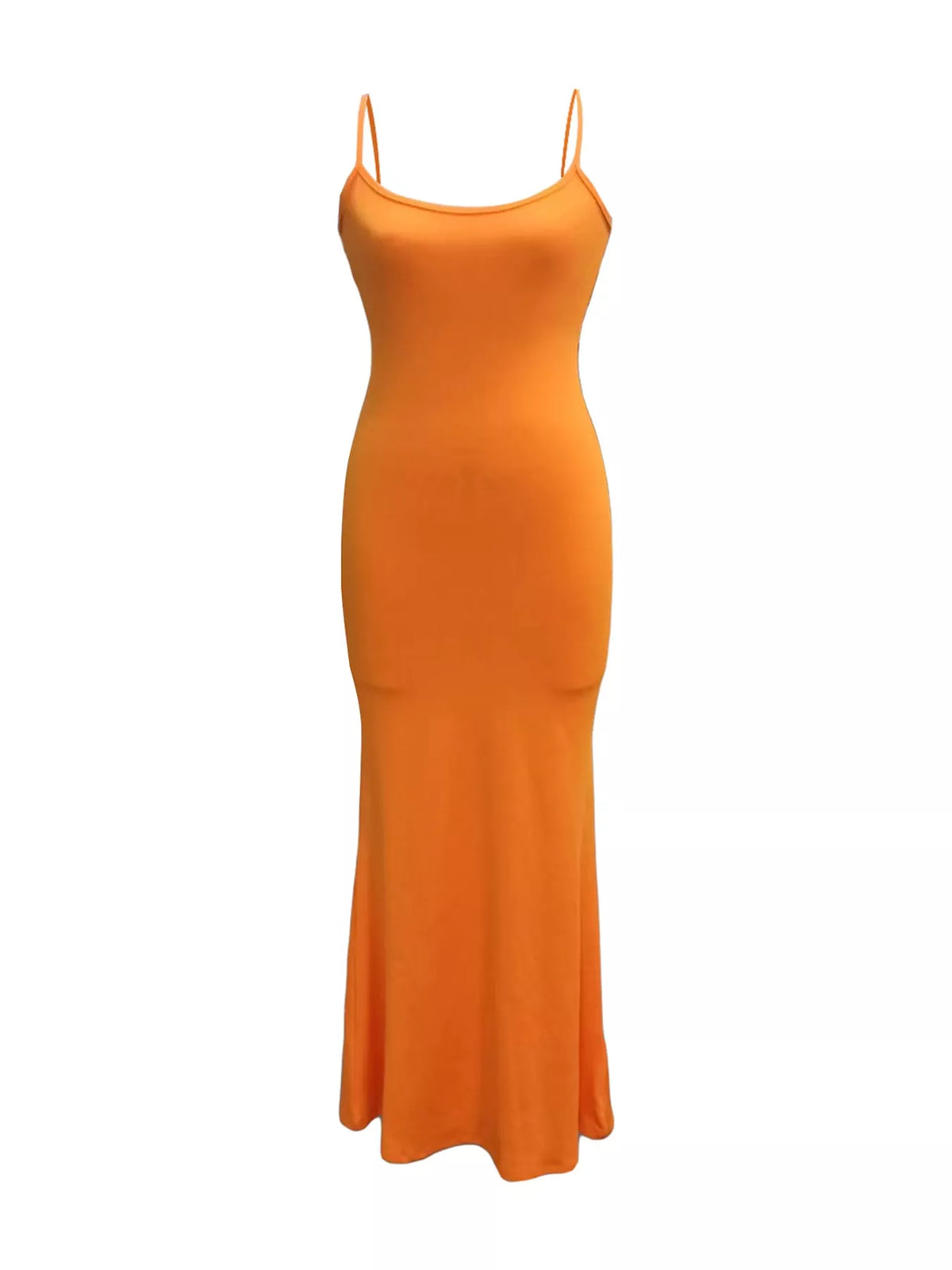 Backless Bodycon Spaghetti Strap Maxi Dress