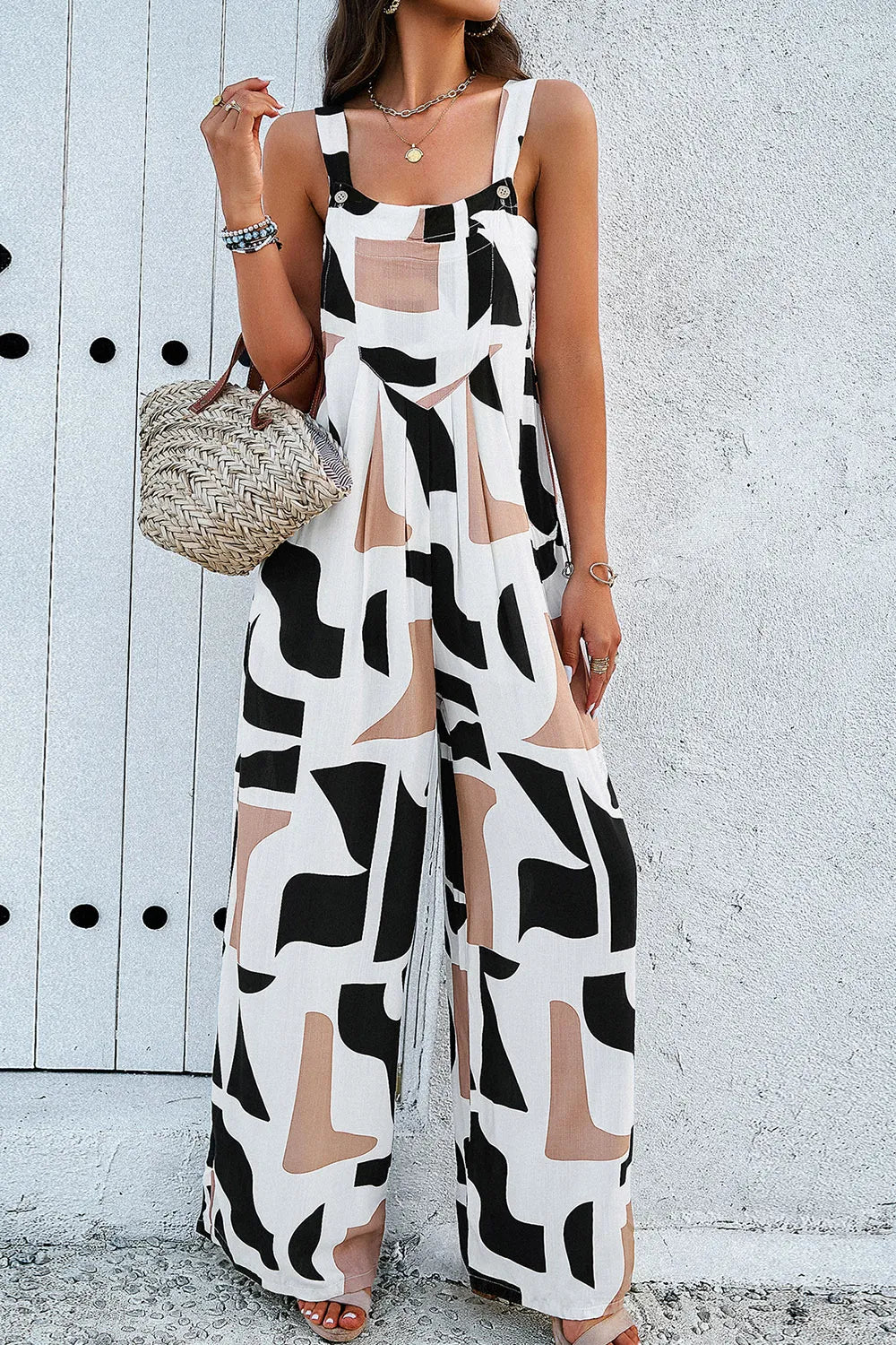 Wide-Strap Pocket Jumpsuit by DY