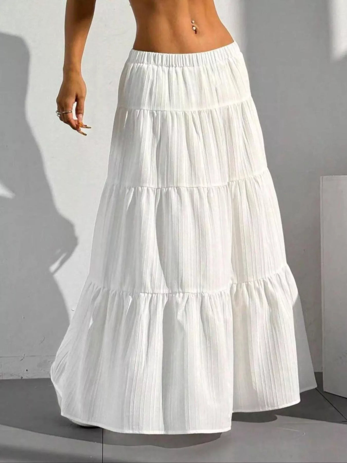 Tiered Maxi Skirt