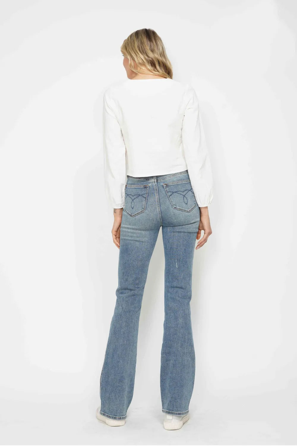 Judy Blue Tummy Control Embroidered Bootcut Jeans