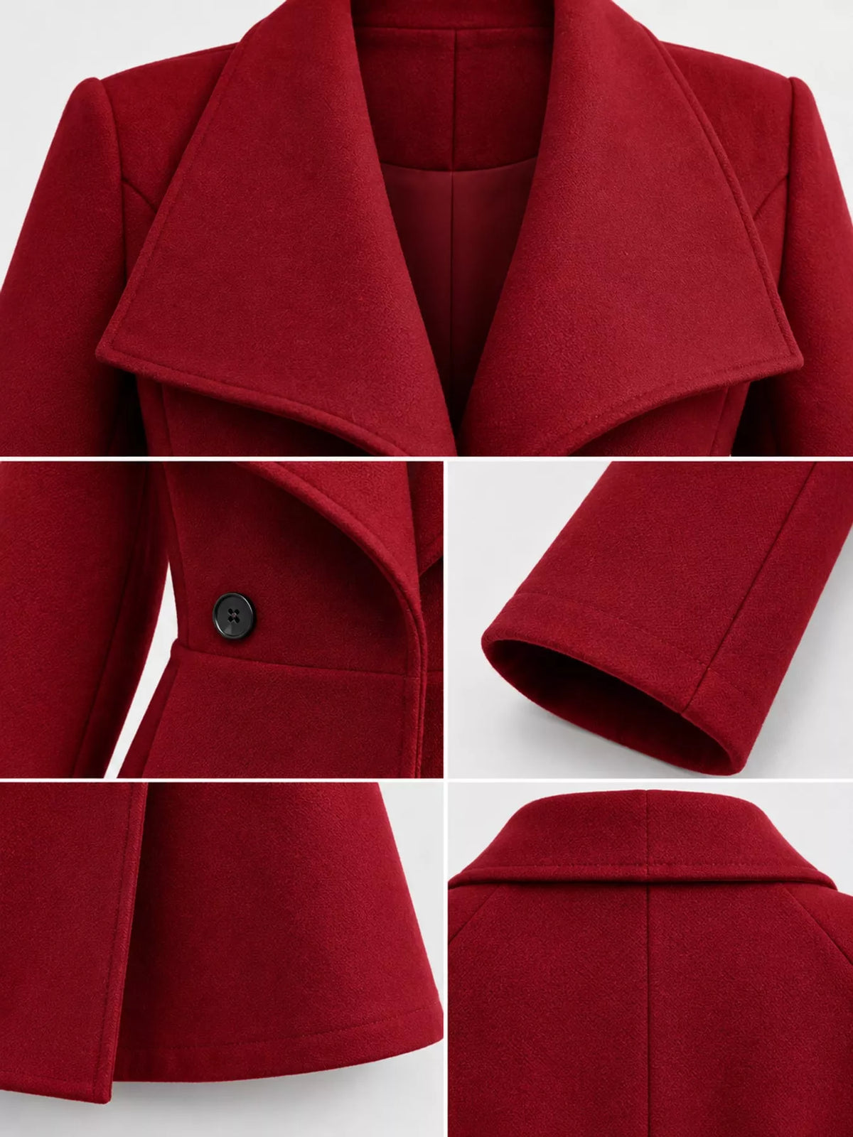 Double-Breasted Slim-Fit Coat