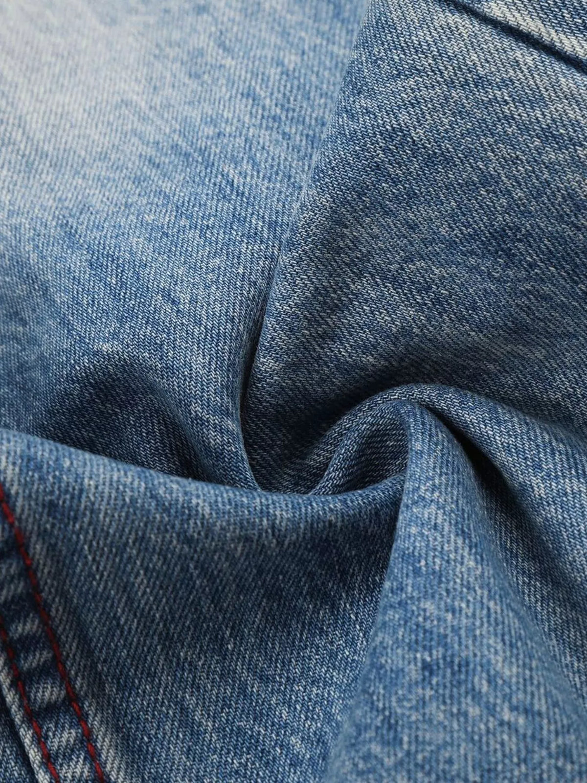 Distressed Wide-Leg Jeans in Blue by TrendMaster