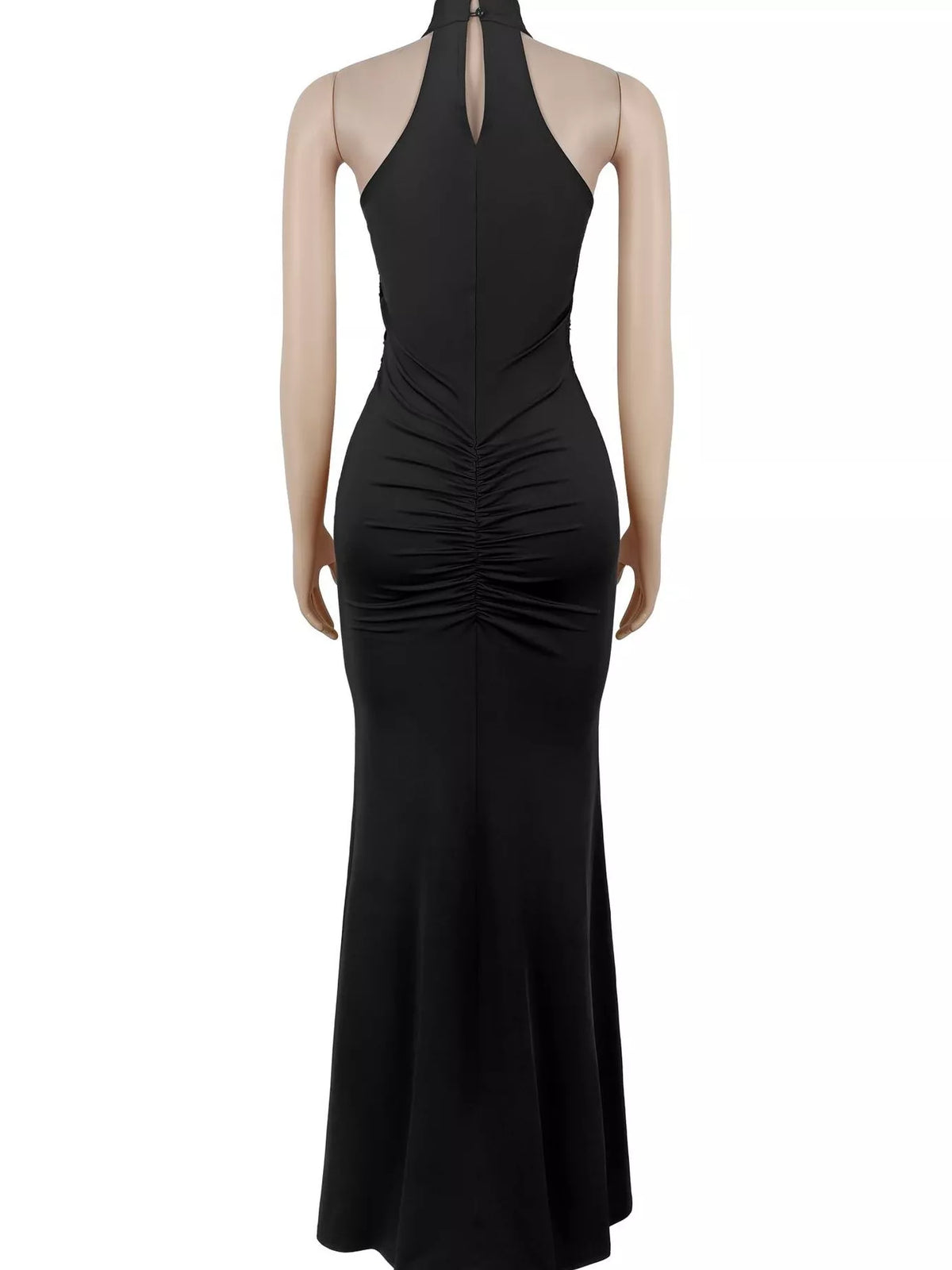 Sequin High Slit Maxi Dress