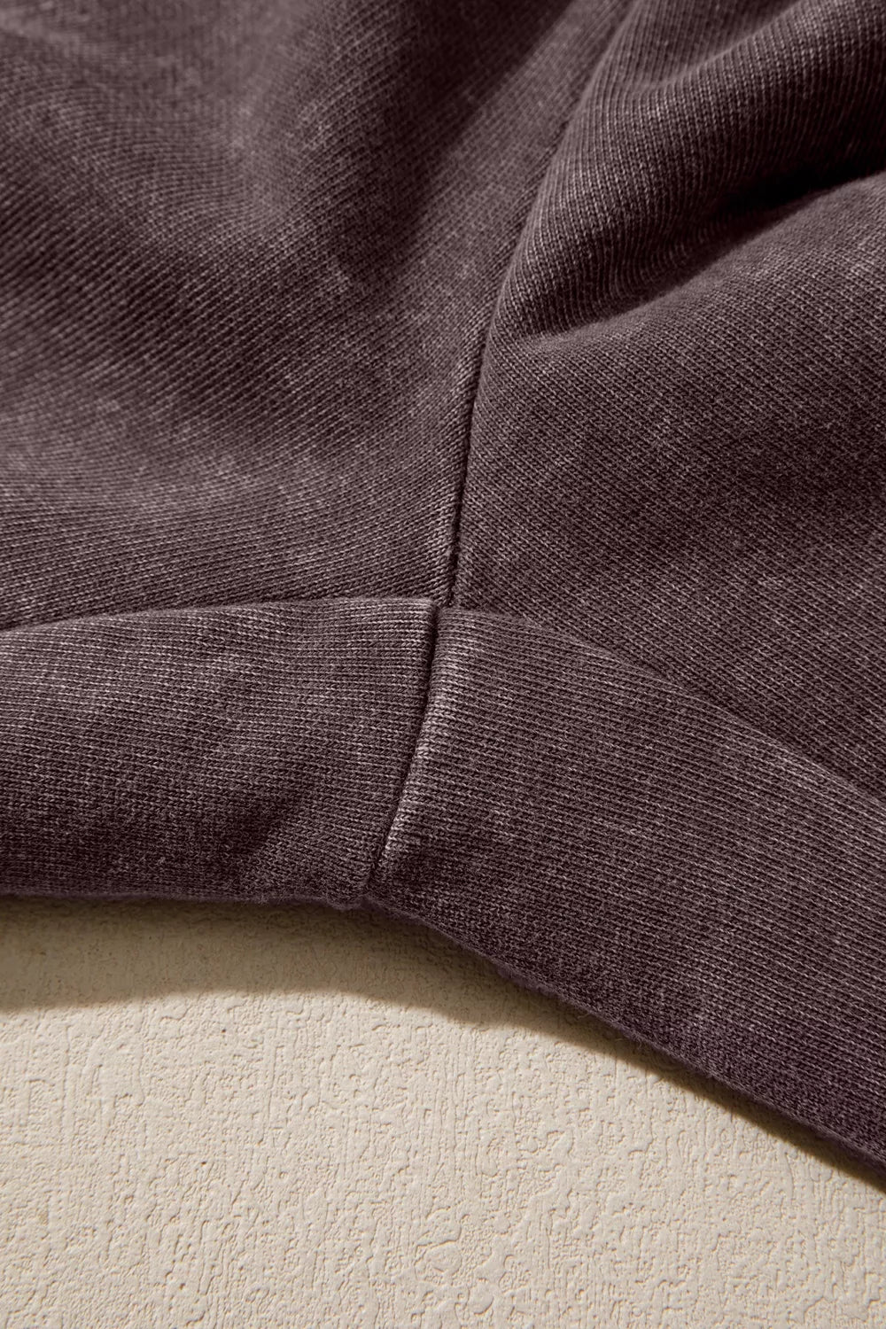 Mineral-Wash Tie-Detail Cargo Pants in Dark Brown