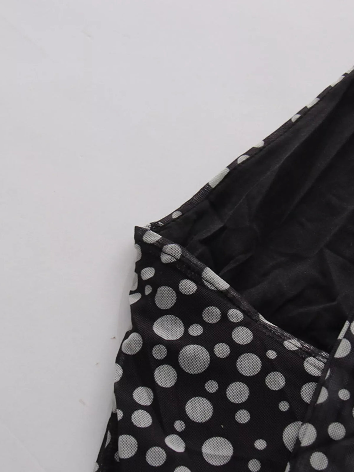 Halter Neck Polka Dot Maxi Dress in Black