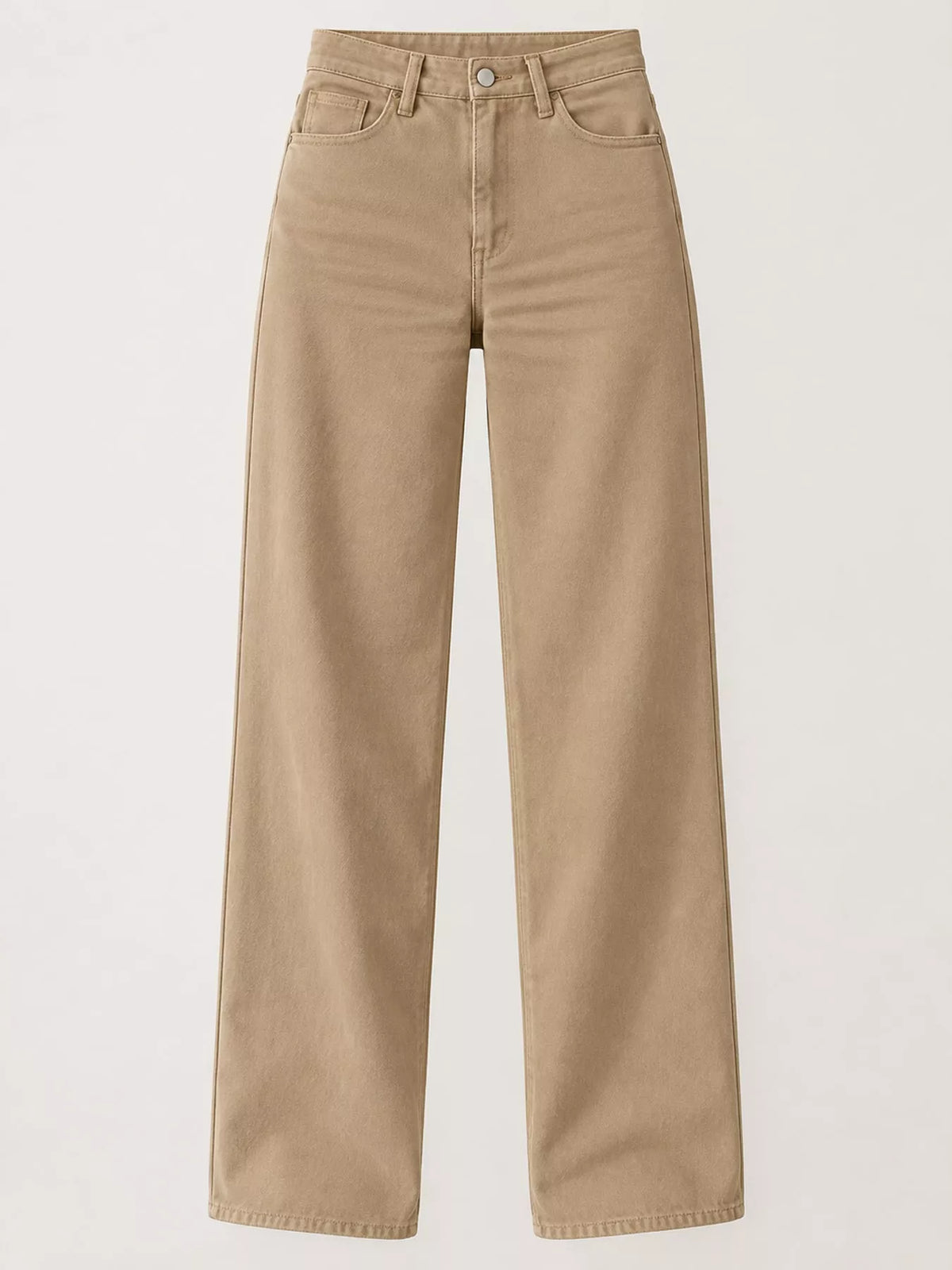 High-Waisted Vintage Wash Jeans