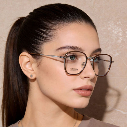Ilussa Oversized Polygon Frames in black