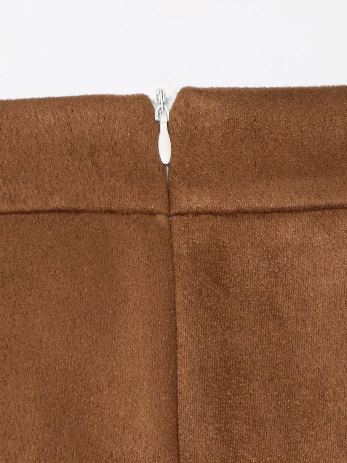 Wrap Midi Skirt in Brown