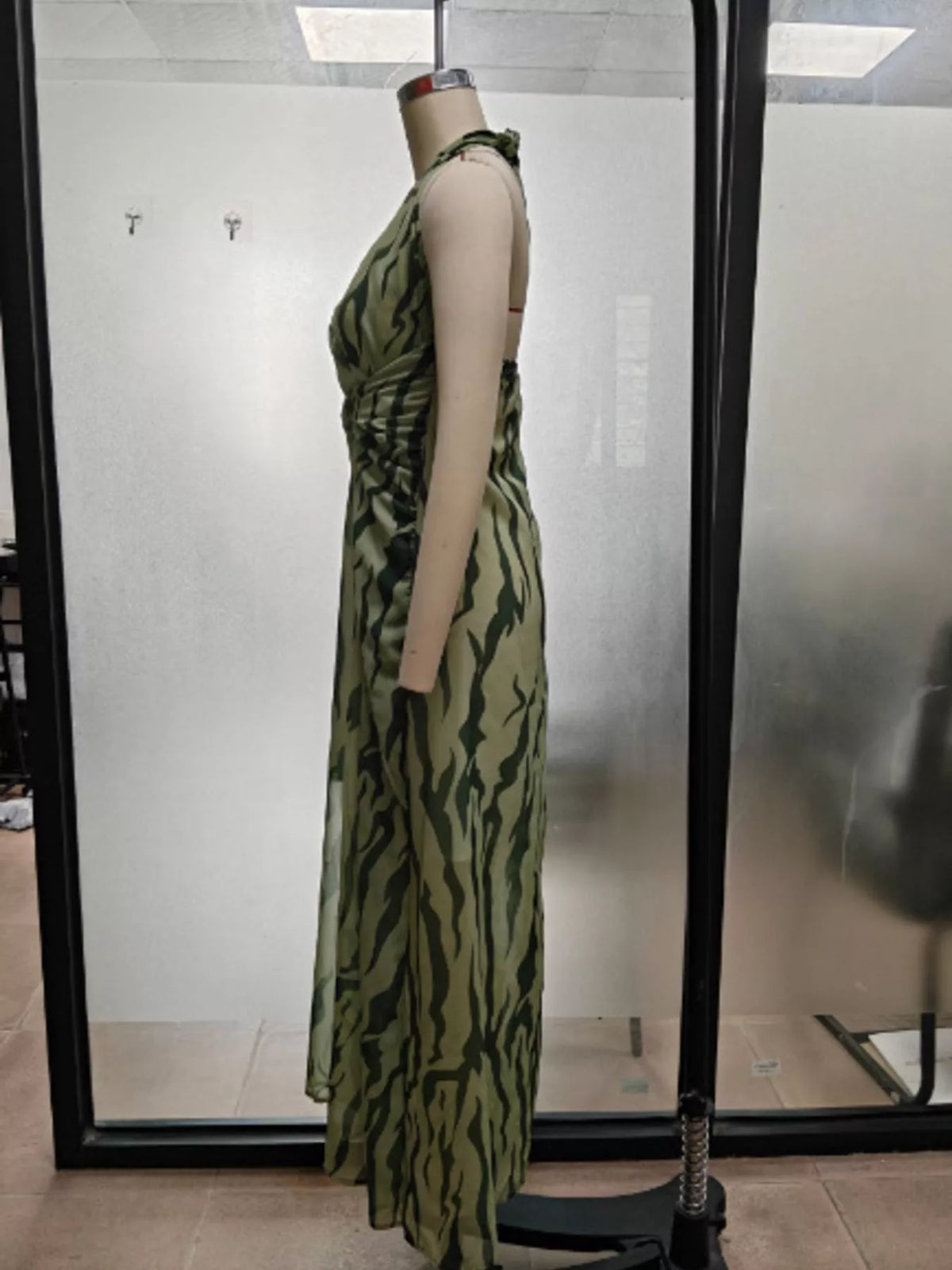 Twisted Halter Neck Maxi Dress