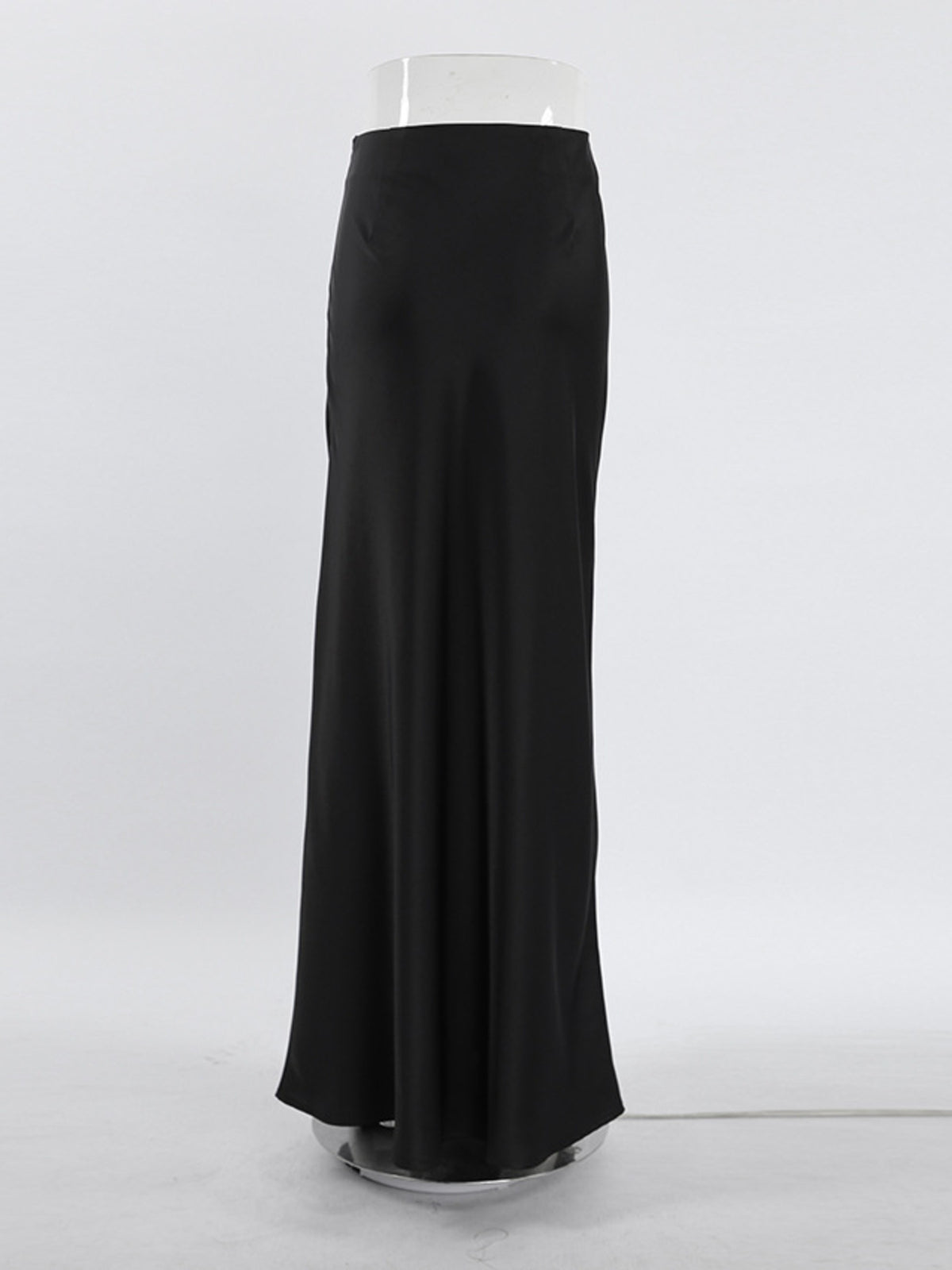 High-Waist Maxi Skirt in Black