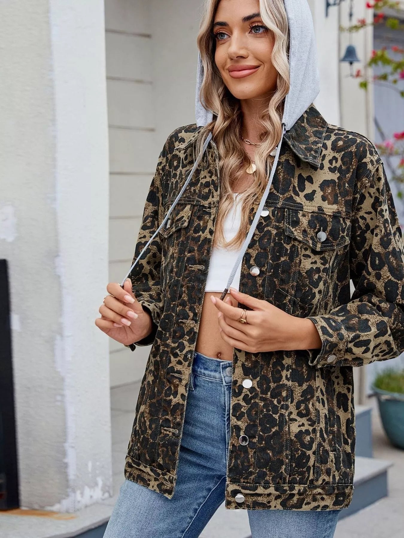 Oversized Washed Denim Jacket by Moni Wear