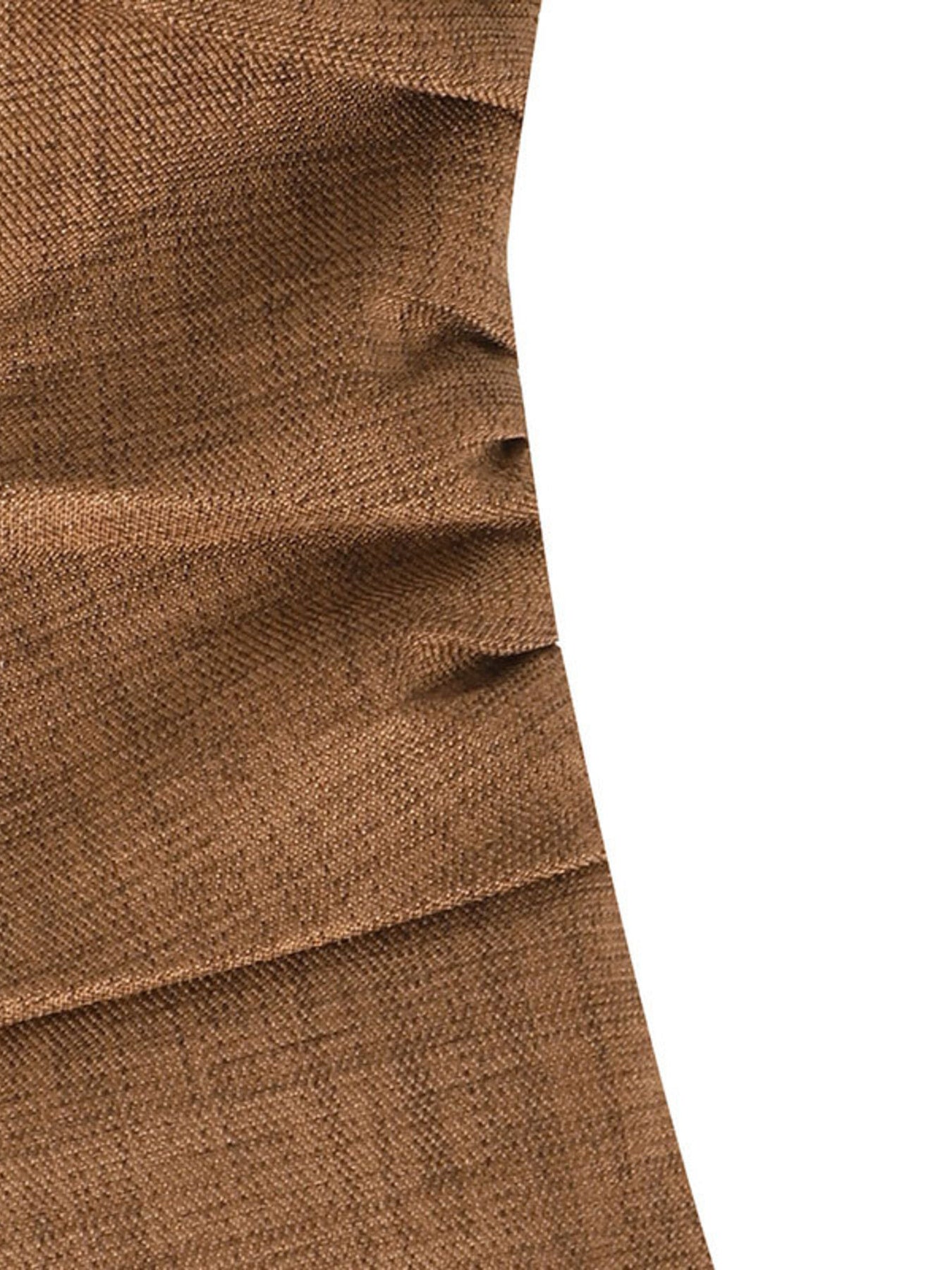 One-Shoulder Wide Leg Jumpsuit in Brown