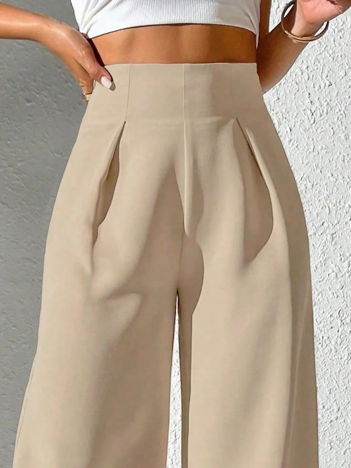 Wide-Leg High-Waist Pants
