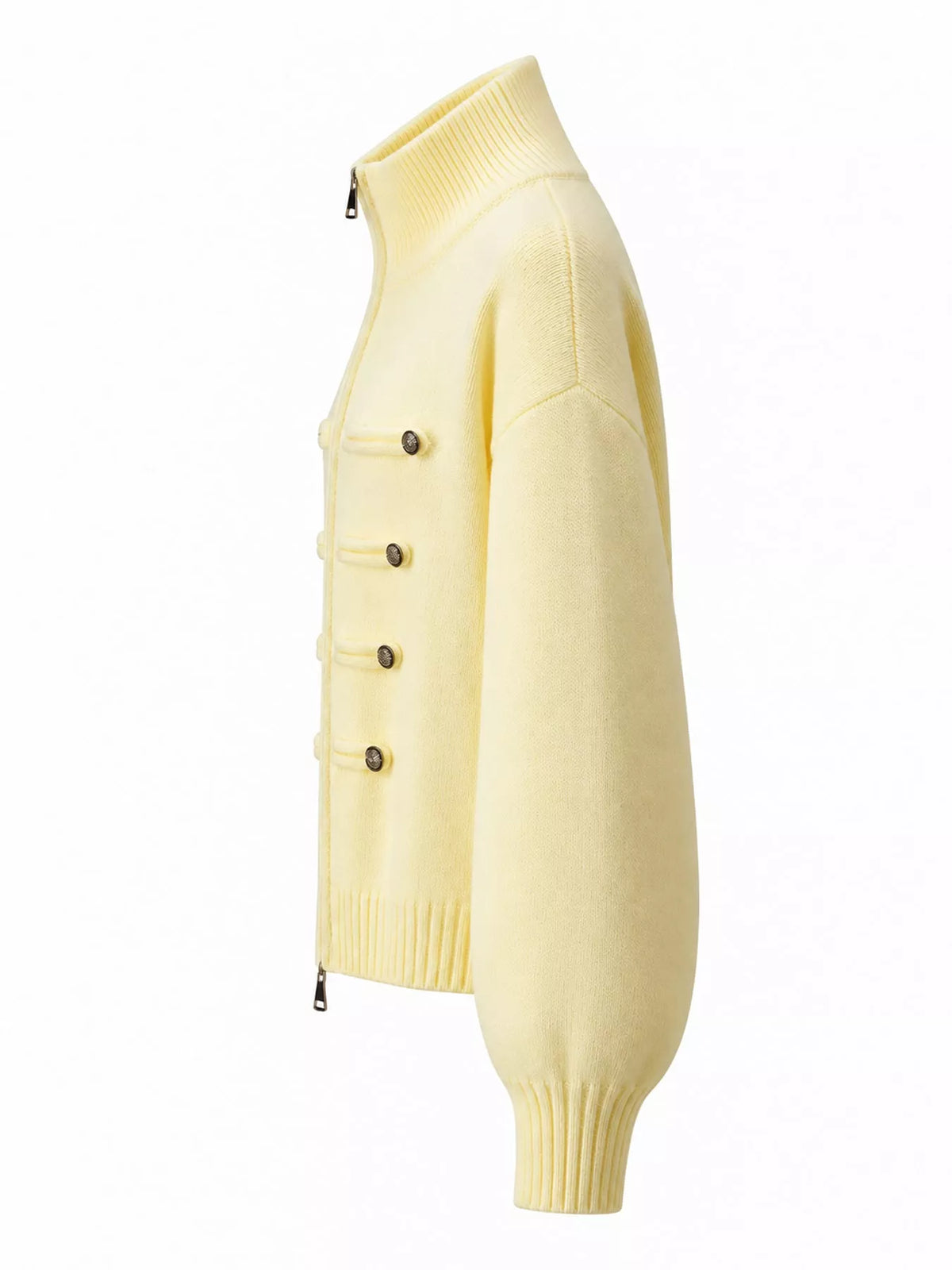 Turtleneck Zip-Up Cardigan