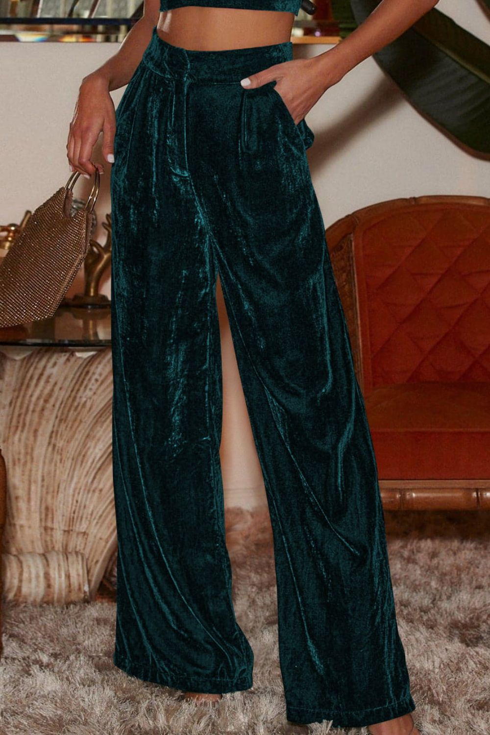 Loose Fit High Waist Pants by MDML