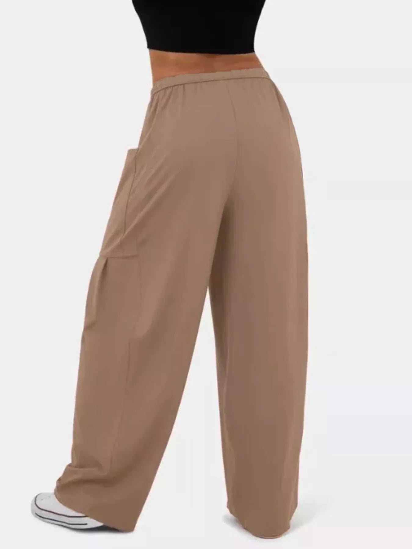 Drawstring Wide-Leg Pants