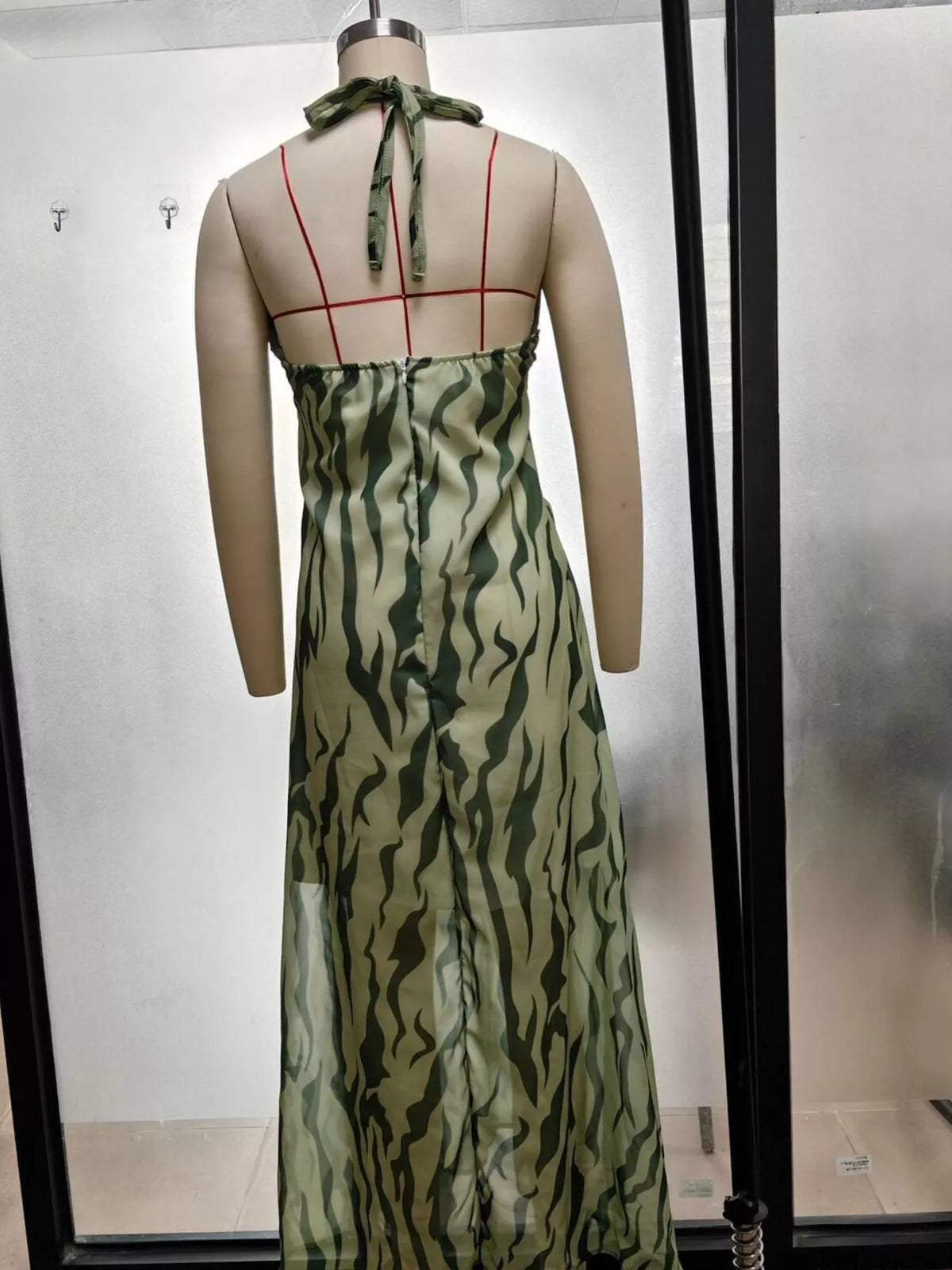 Twisted Halter Neck Maxi Dress