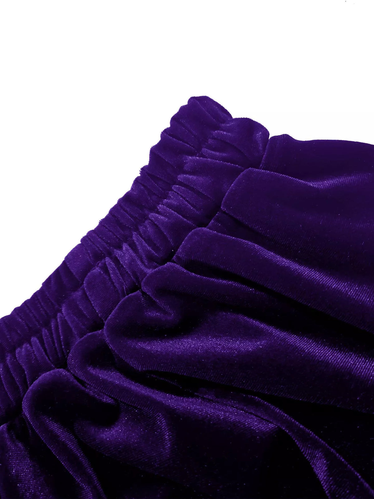 Ruffled Velvet Skirt